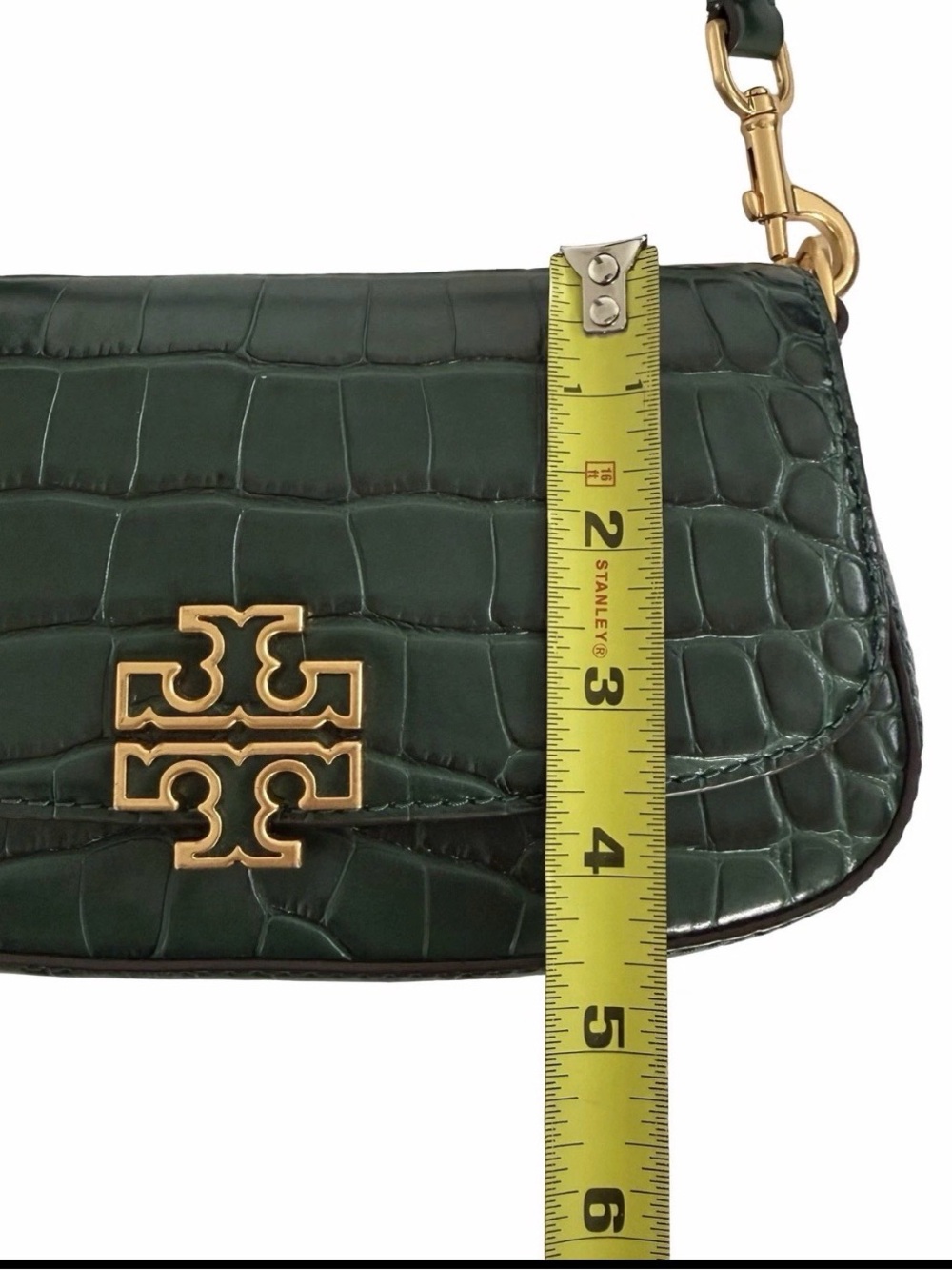 Tory Burch Britten Embossed Convertible Crossbody in Norwood Mini Shoulder Bag - Picture 12 of 16